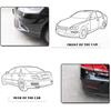 Runmade Patch Nero Anti-Collisione Striscia Protezione Paraurti Antigraffio Protezione Paraurti Finitura Universale per Auto SUV Camioncino (2 pacchi)