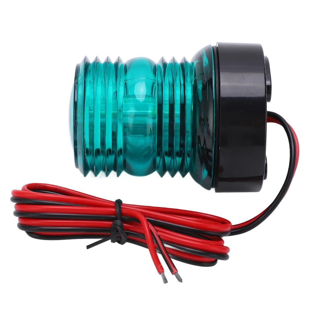 LED Bootsnavigationslicht IP66 Wasserdicht Omnidirektional 360 Grad Ankernavigationslampe Grünes Licht