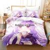 Genshin Impact Game Bedding Set Single Twin Full Queen King Size Bed Set Aldult Kid Bedroom Duvetcover Sets Anime Bed Sheet Set