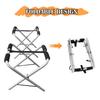 Portable Aluminum Kayak Rack Lightweight Canoe Storage Stand Paddleboard Holder with Nylon Connectors and Polyester