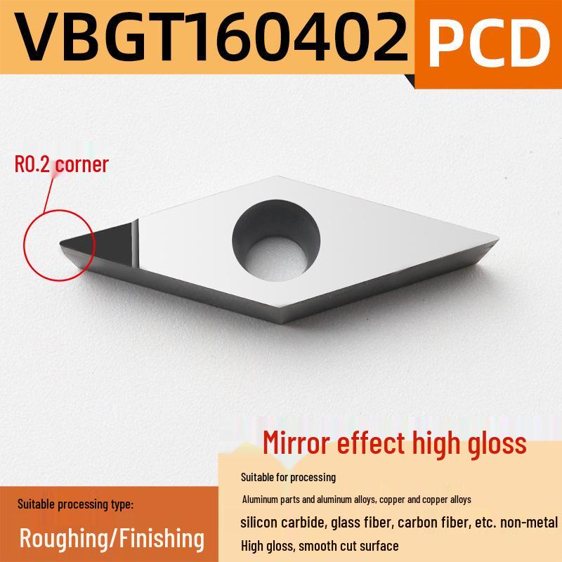 35° Diamond Blade CNC Lathe Inserts VCGT160404 VBGT110302 for Aluminum