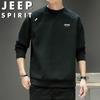 JEEP SPIRIT Men's Round Neck Long Sleeve Casual Sweatshirt