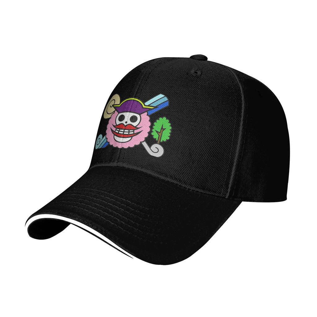 Big mom One Piece Flag Baseball Caps Fashion Sandwich Hat Unisex Adjustable Sun Hat Workouts