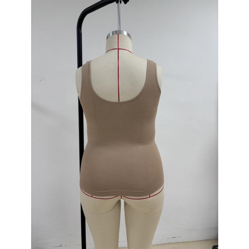 Foreign Trade Plus Size Women's Shapewear Seamless Tummy Control Bottoming Vest Shaping Tight Sports Bra Fishbone