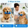 Pet Breath Freshener Toys Silicone Dog Dental Chew Toy, Easy Teeth Oral Care Brushing Aid, Rear Molar Cleaning Anti-bacterial Texture Mouth Opener for