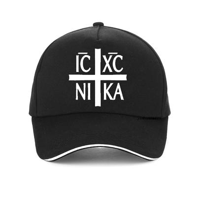 Ortodox Christianity IC XC NIKA Cross Christian Ortodox Unisex print Baseball Cap Unisex léto Tatínek klobouk móda křesťanské klobouky