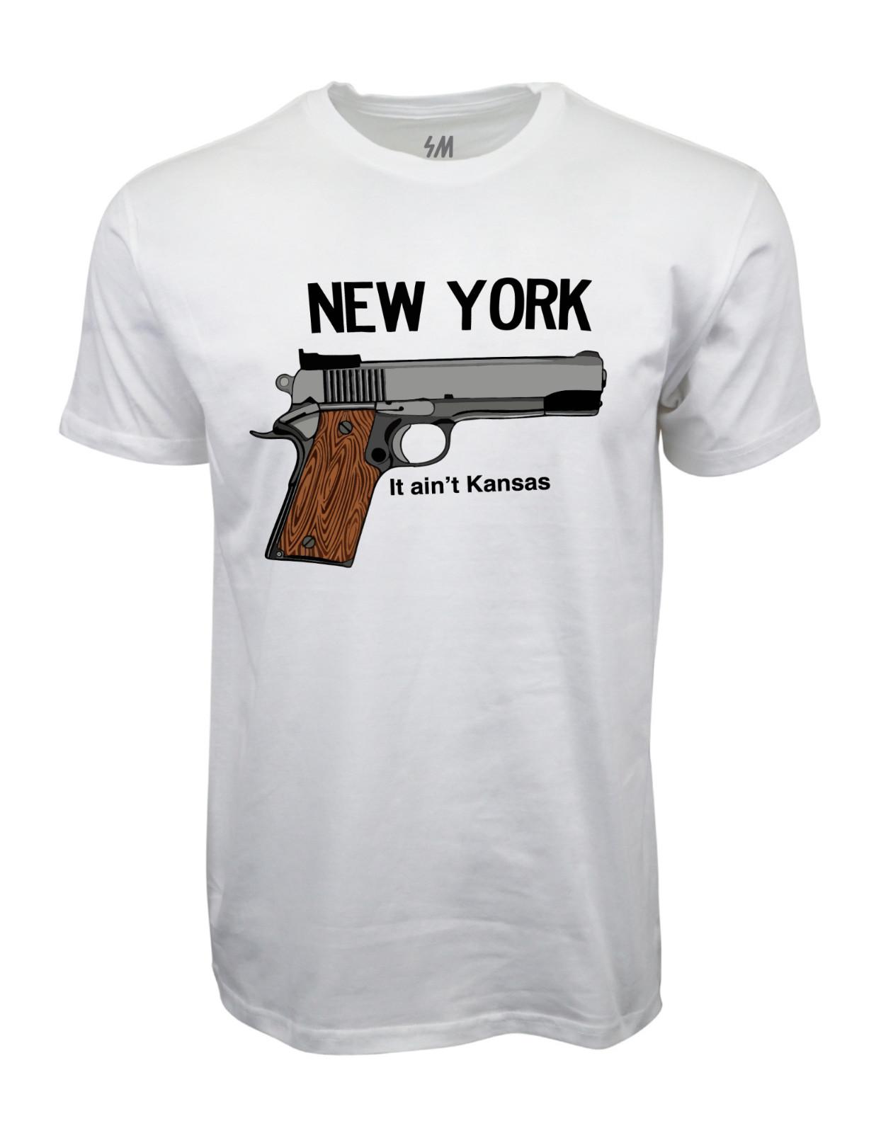 New York It Aint Texas Graphic T shirt L