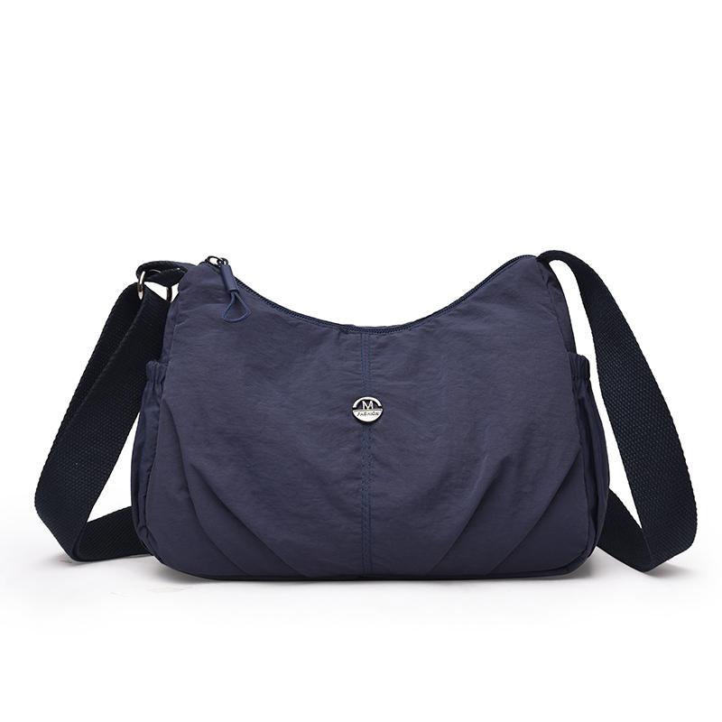 

Легка нейлонова сумка Жіноча плечова сумка кросбоді Однотонна сумка для мами синій
