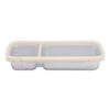 Portable Snack Container 304 Stainless Steel Sealed 2 Compartment Food Storage Container for Travel Camping Picnic