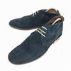 Whoop-de-doo Suede Leather Chukka Boots Men’s 25.5 Navy(USED)