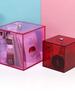 Boîte de rangement organisateur en acrylique pour maquillage, cosmétiques, beauté, avec couvercle à charnière pour tiroirs de coiffeuse - Contient rouge à lèvres, gloss, pinceaux, bijoux