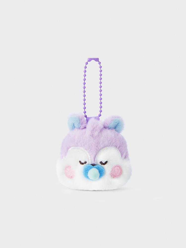 Line Friends BT21 MANG BABY Newborn Rattle Plush Keychain