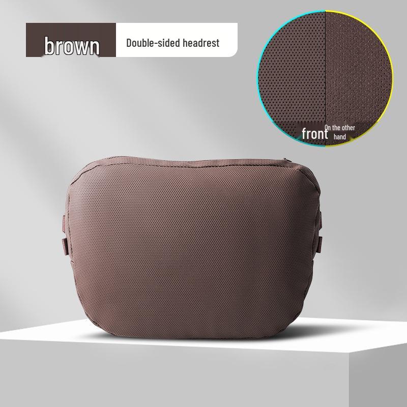 Reversible Dual-Use Memory Foam Neck Pillow for Tesla, Mercedes-Benz, BMW, Li Auto, and XPeng