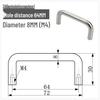 Solid 304 Stainless Steel U-Shaped Cabinet Handle