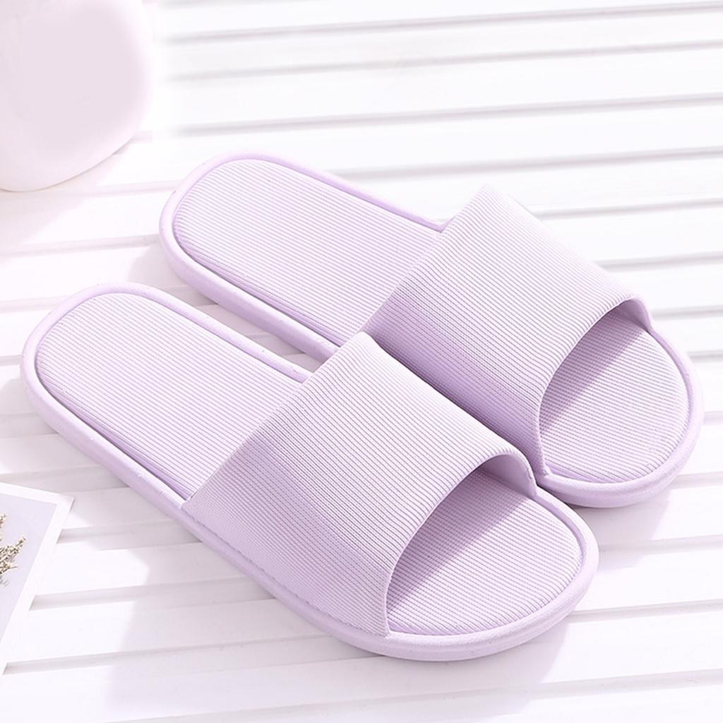 Women Couple Shoes Solid Color Non Slip Open Toe Slippers Summer Slippers Women Size 9 1/2 Women Slipper Socks With Grippers