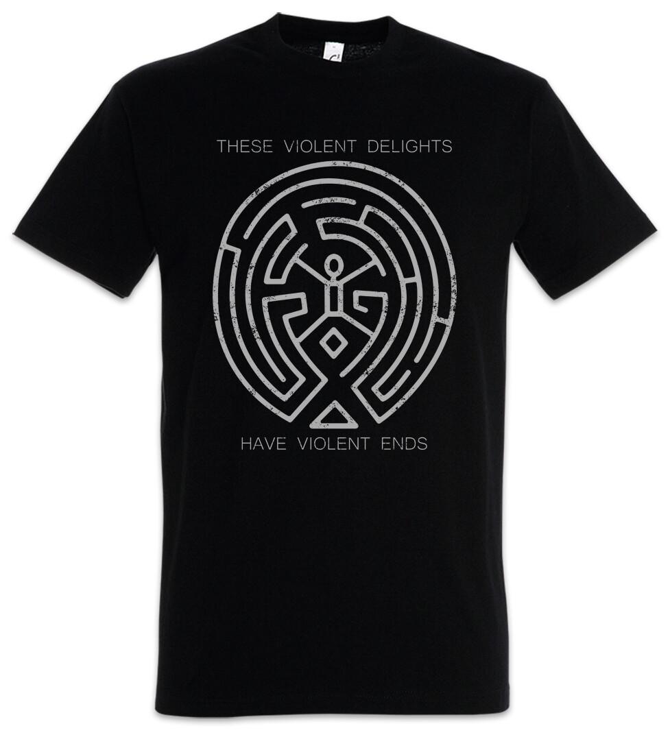 

These Violent Delights Men s T-Shirt Mens Womens Tees Top Westworld Labyrinth Circle Circle The Maze 4XL