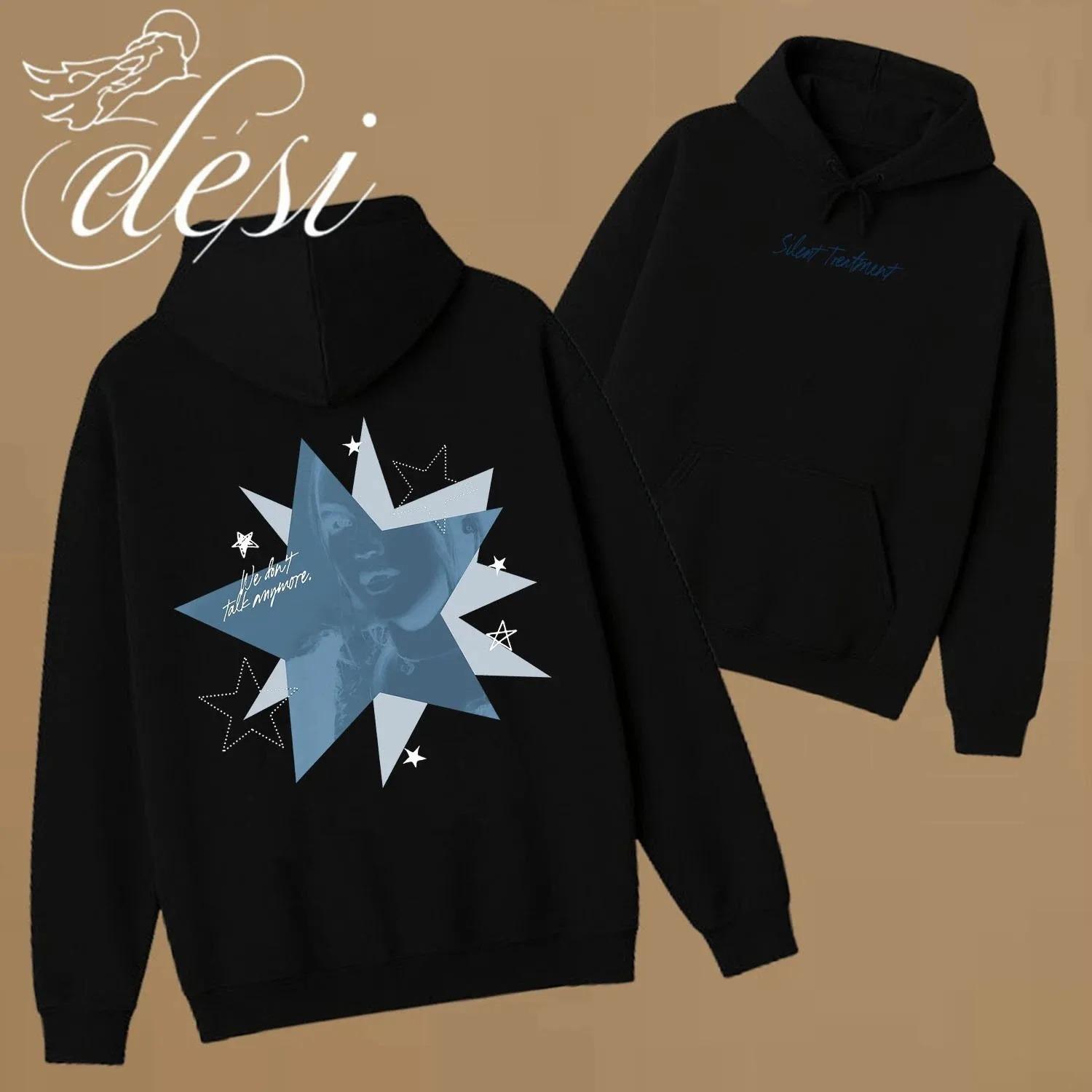 

Freya Skye Silent Treatment 2026 Youth Pullover Y2K Casual Loose Hoodies Sweatshirts Sports Oversize Tops Unisex Fans Gift M білий