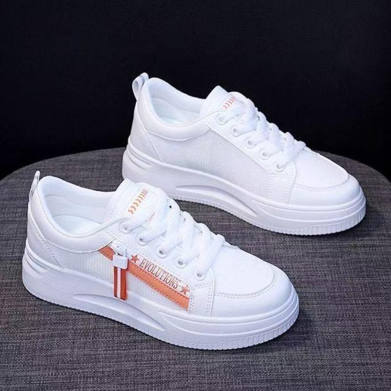 

Студенческие кампусные летние новые сетчатые дышащие маленькие белые туфли легкие спортивные туфли на мягкой подошве 35