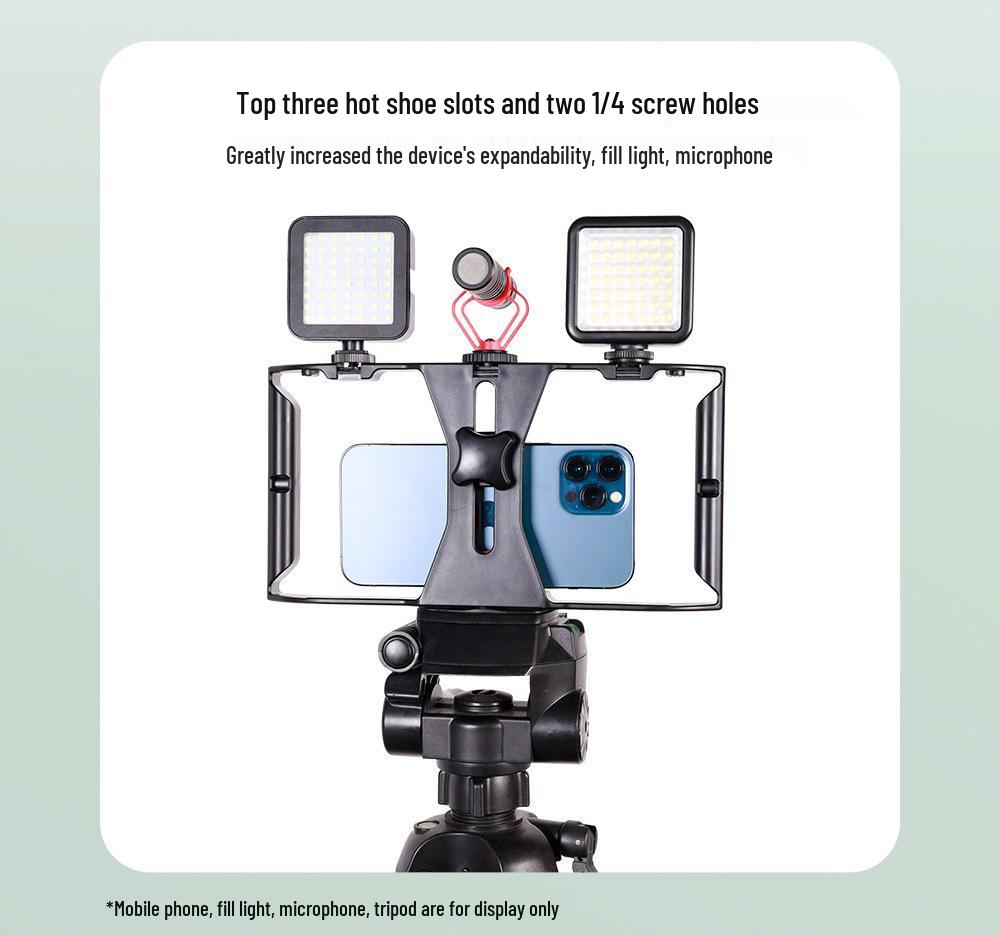 Rabbit Cage Mobile Phone Stabilizer: Handheld Frame for Shake-Free Video Recording