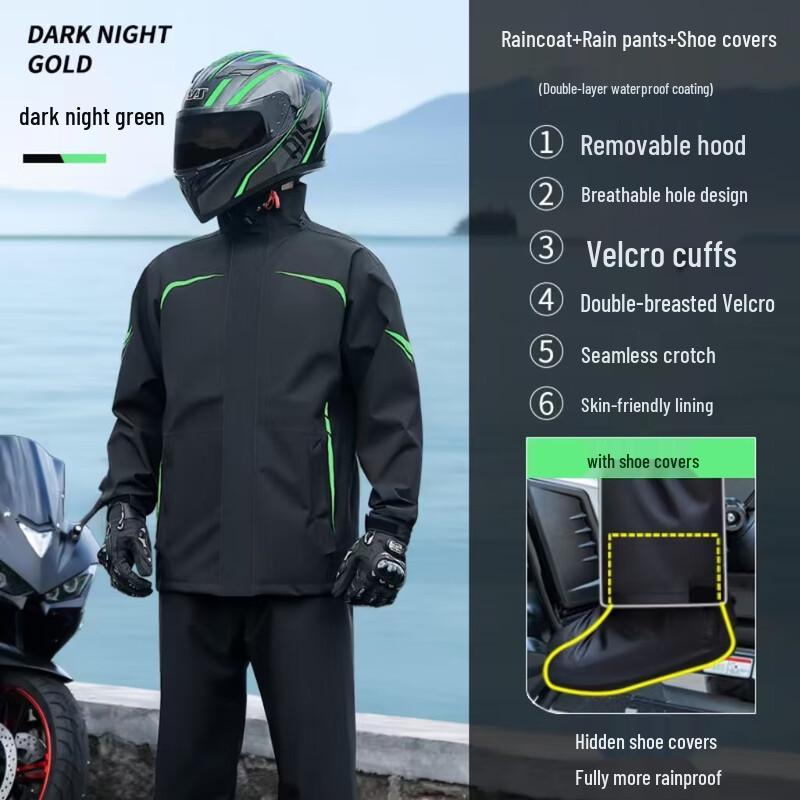 Heavy-Duty Reflective Split Rain Suit