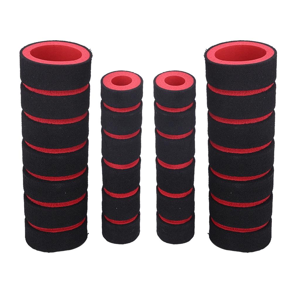 4PCS/SET Bicycle and Motorcycle Handlebar Foam Sponge Grip Cover Universal Anti-slip Soft Handlebar Modification Accessories