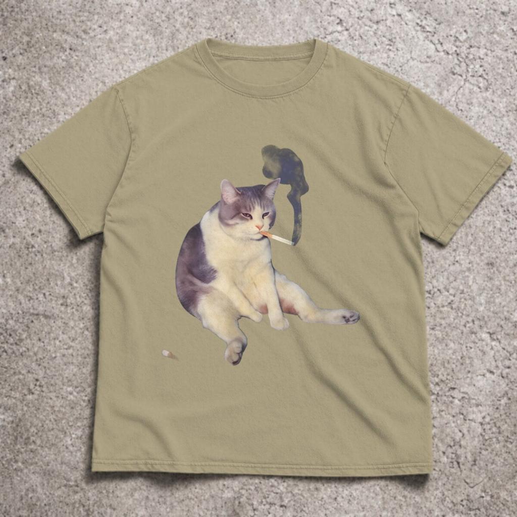 Cute Funny Cat Graphic Tee Top For Unisex Unisex 2026 Funny Cat Meme Short Sleeve Tee Unisexs Y2k Tshirt Casual Clothing