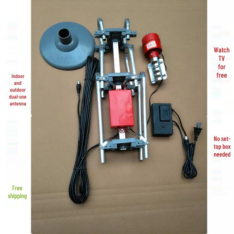Old-Fashioned Indoor/Outdoor TV Antenna with Free Installation, Digital/Analog Reception, Signal Amplifier, and HD Support.