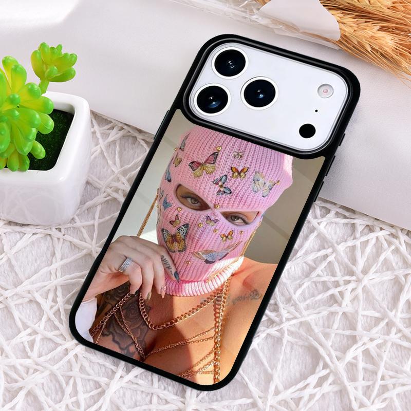 Masked Goon Thug Life Teared Girl Shockproof Phone Case for iPhone 17 Air 16e 15 11 12 14 13 Pro Max Cover Coque