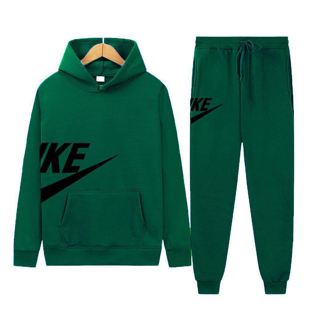 Herren Mode Hoodie Set: Herbst-Winter-Print, Lässiges Fitness-Sweatshirt im europäischen amerikanischen Stil