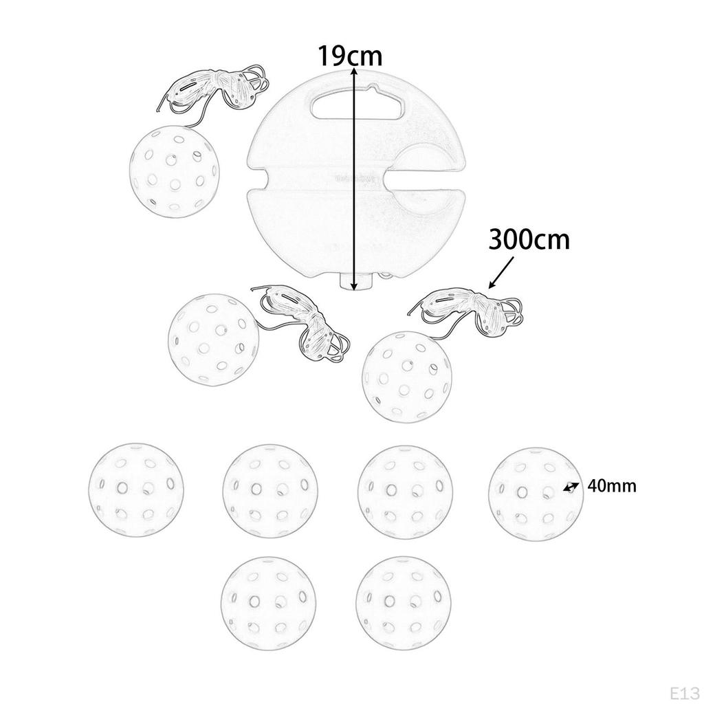 40-håls pickleball, Praktiskt träningsverktyg för barn inomhus