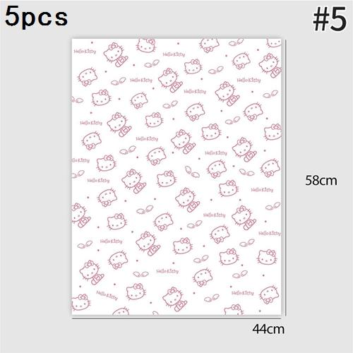 Hello Kitty Wrapping Paper Flower Bouquet Packaging Paper Strap Ribbon Flower Decoration Strap Gift Packaging Paper Accessories