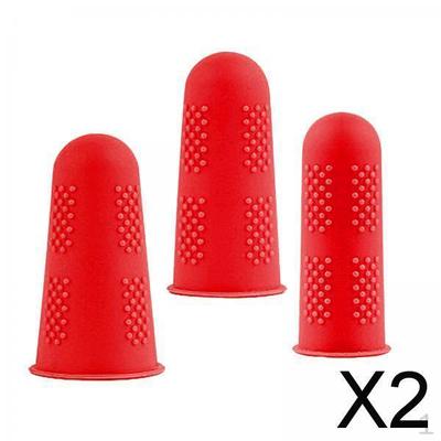 2x3x Insulation Finger Cover Silicone Sturdy Cut Resistant for Kitchen Fingers Thumb Protector