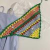 French Style Crochet Headscarf Hairband for Women Hair Bandannas Decorative Ethnic Headbands Bohemian Flower Hair Scarf