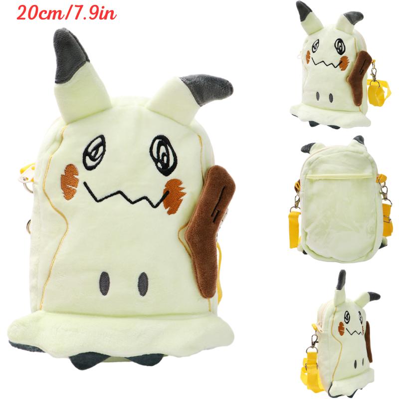 New Pokemon Gengar Lucario Mimikyu Snorlax Plush Shoulder Bags Toys Kawaii Anime Psyduck Rowlet Pikachu Peluche Dolls Gifts Kids