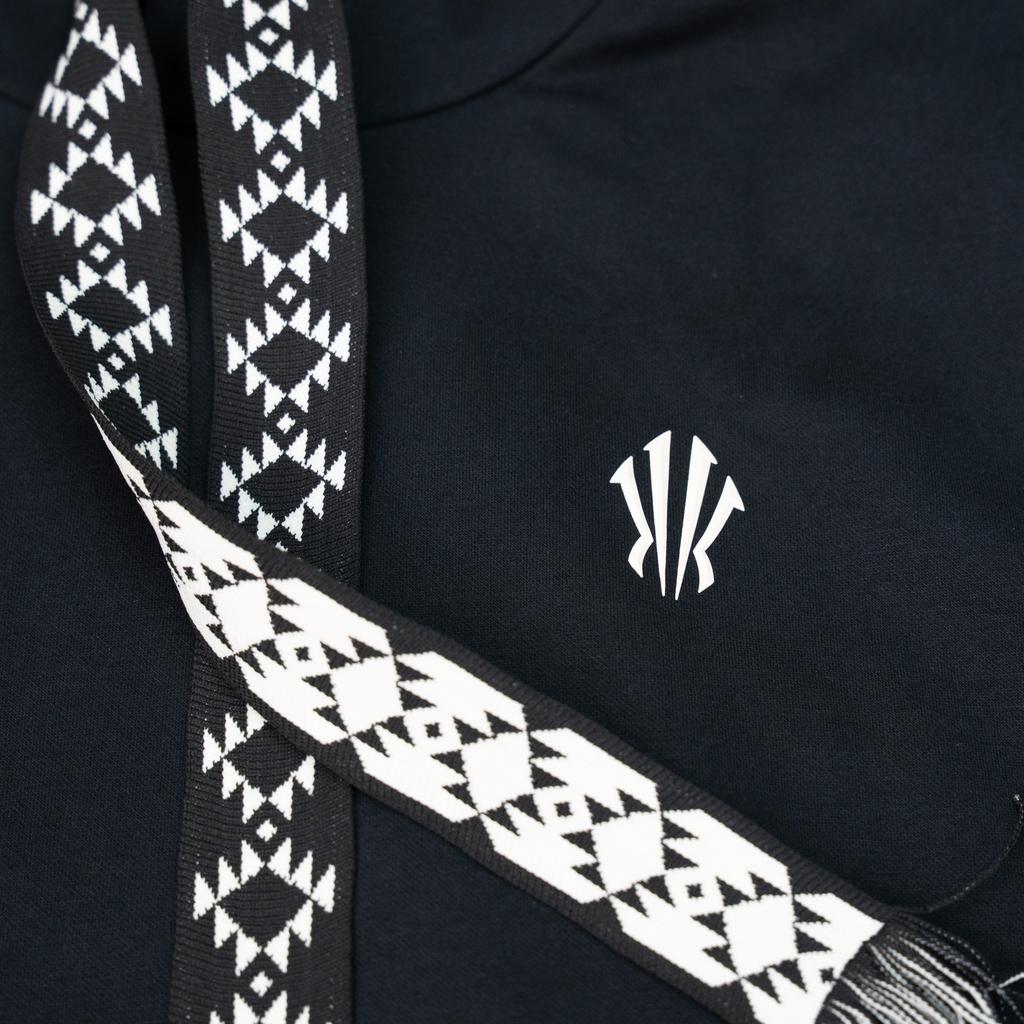 Anta Kyrie Serie Mode Trendiger Lässiger Fleece-Hoodie Unisex-Hoodies Schwarz 172541702N-3