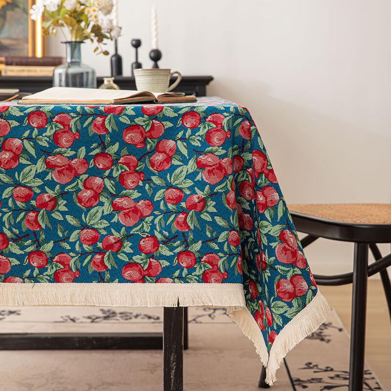 Changbaosen Pastoral Jacquard Floral Tablecloth