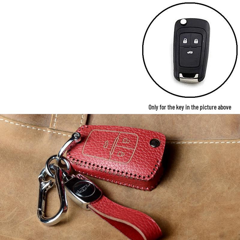 Leather Key Case for Buick Models: Excelle, Verano, Envision, GL8, LaCrosse, GL6, Regal, Excelle GT