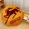 Brisbane Broncos Print Auto 8?Ribs Folding Umbrella Wind Resistant Lightweight Automatic Umbrella For Daily Travel