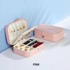Portable Jewelry Box Small 2-Layer Travel Jewelry Organizer PU Leather Display Storage Case for Rings Necklace Earrings Bracelet