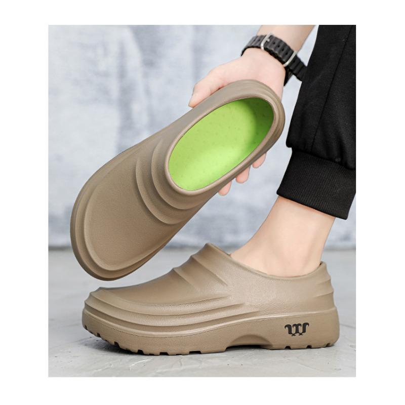 Pantofi de asigurare a muncii bărbați, cu talpă groasă, lejer, impermeabili, bucătar, pantofi de lucru, pantofi pentru bărbați și femei