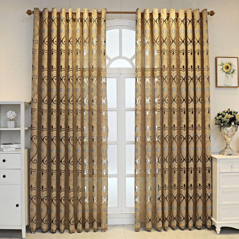 European Window Curtain Curtain Living Room Balcony Thickened Sun Protection
