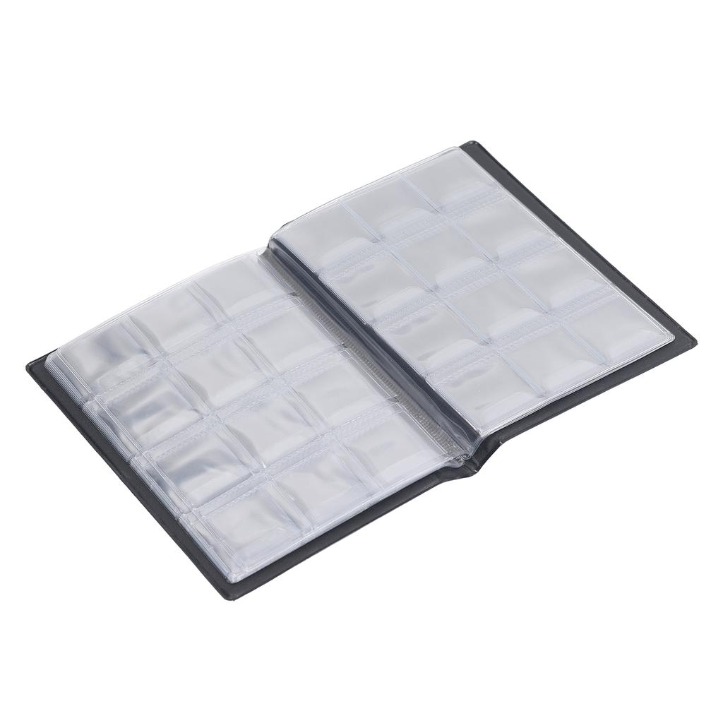 Coin Collection Album PVC Wear Resistant Lightweight Portable Coin Holder Book for Collectors Blue