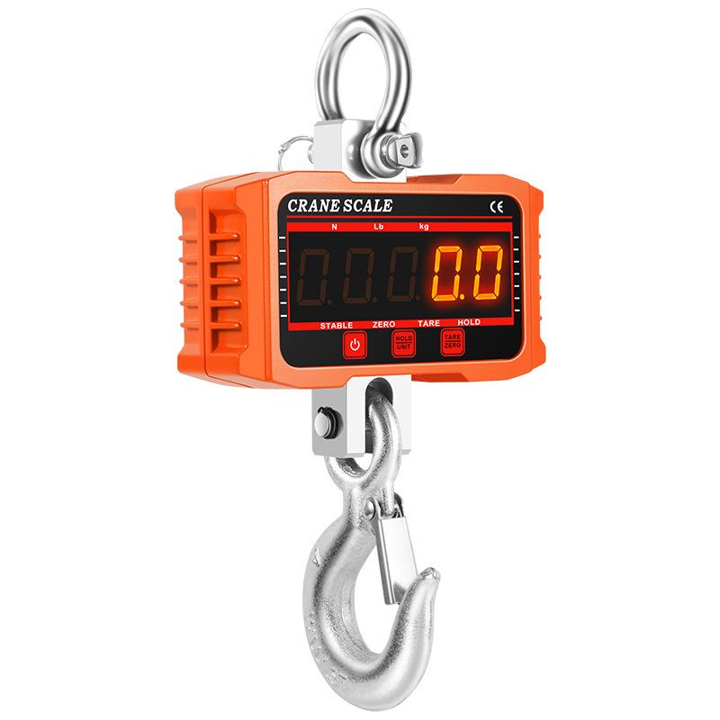 2000kg Wireless Handheld Electronic Crane Scale - High Precision, Portable, Direct-Reading 2t Hook Scale