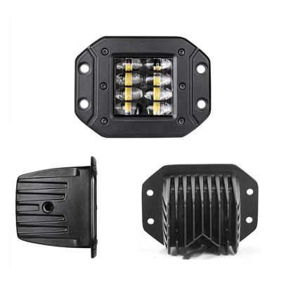 2x 48W Bodový Záplavový Kombinovaný LED Pracovní Světlo Auto 4x4 Off-Road Zapuštěná Montáž Nárazníková Světla