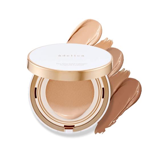 

[ATOMY] Adelica Новый золотой коллагеновый кушон-ампула с запаской (5 цветов) SPF 40 PA++ 14 г*2 шт. 03 Cream Beige