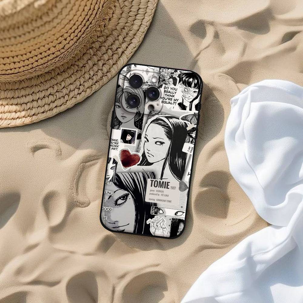 Anime Junji Ito Terror Horror Phone Case For IPhone 17 16 15 14 13 12 11 PRO MAX PLUS Mini TPU Soft To Skin-friendly Case