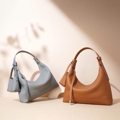 2025 Women's High-End Leather Shoulder Bag - Lunch Box & Underarm Messenger Bag, Kite Series