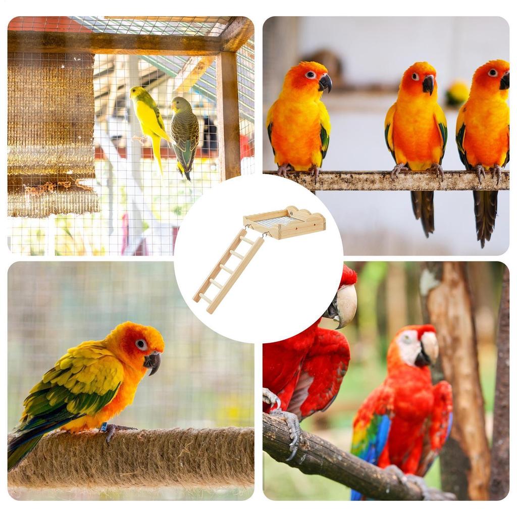 Bird Perches For Cage Wooden Play Toy Bird Perches Cage Toys For Parakeet Conure Cockatiel Gerbil Chinchilla Hamster Lovebird