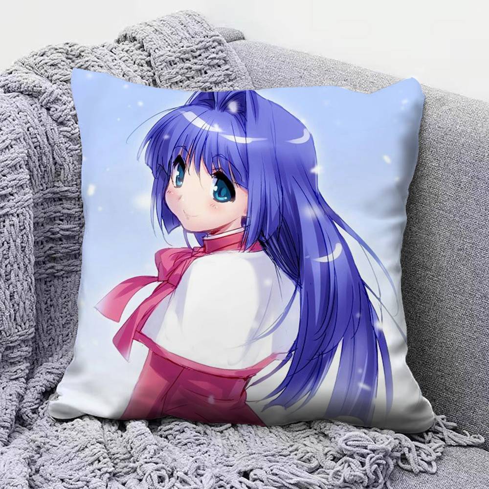 Kanon Game Anime Girl  Pillow Covers Home Sofa Cushion Covers and Aecorative Custom