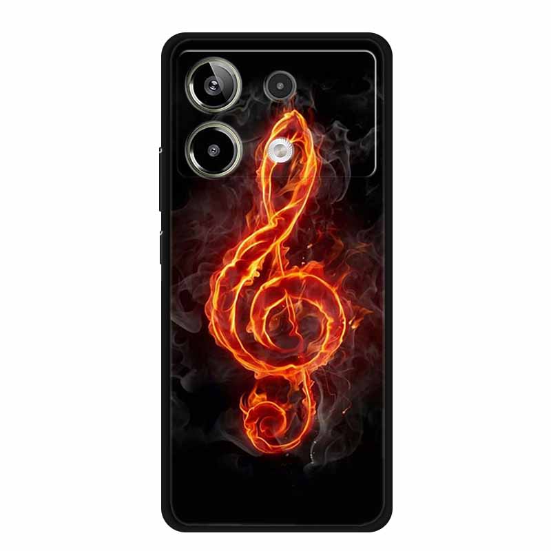 For Redmi Note 13R Pro Case Animals Soft Silicone TPU Phone Cases Back Cover For Xiaomi Redmi Note13R Pro Wolf Protector fundas